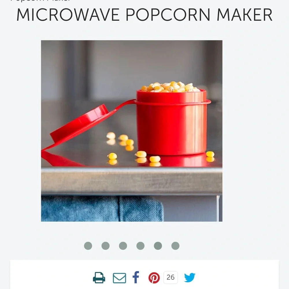 Pampered Chef‎ Microwave Popcorn Popper